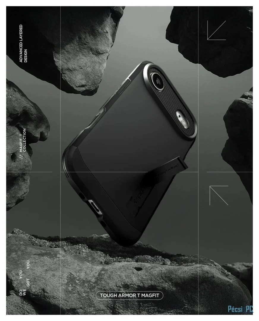 Spigen Tough Armor T MagSafe case for iPhone Air Black