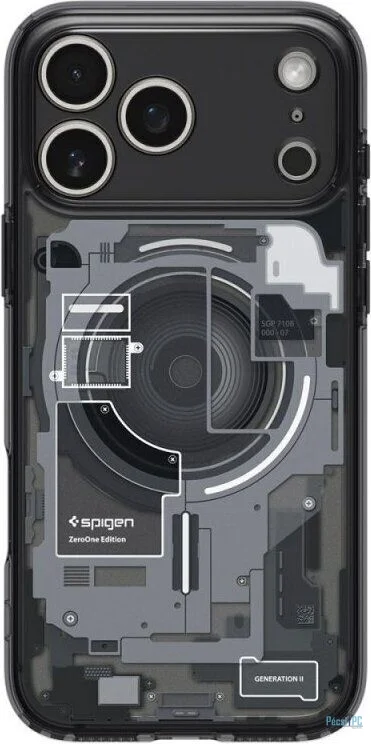 Spigen Ultra Hybrid MagSafe case for iPhone 17 Pro Max Zero One Black