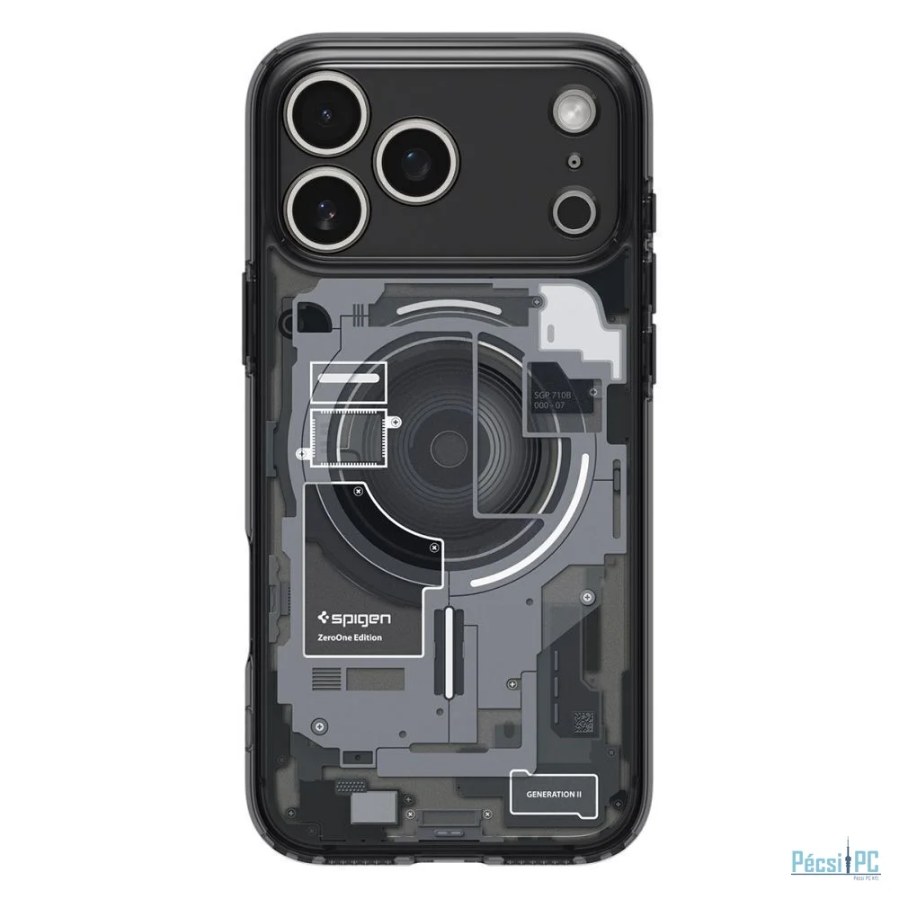 Spigen Ultra Hybrid MagSafe case for iPhone 17 Pro Zero One Black