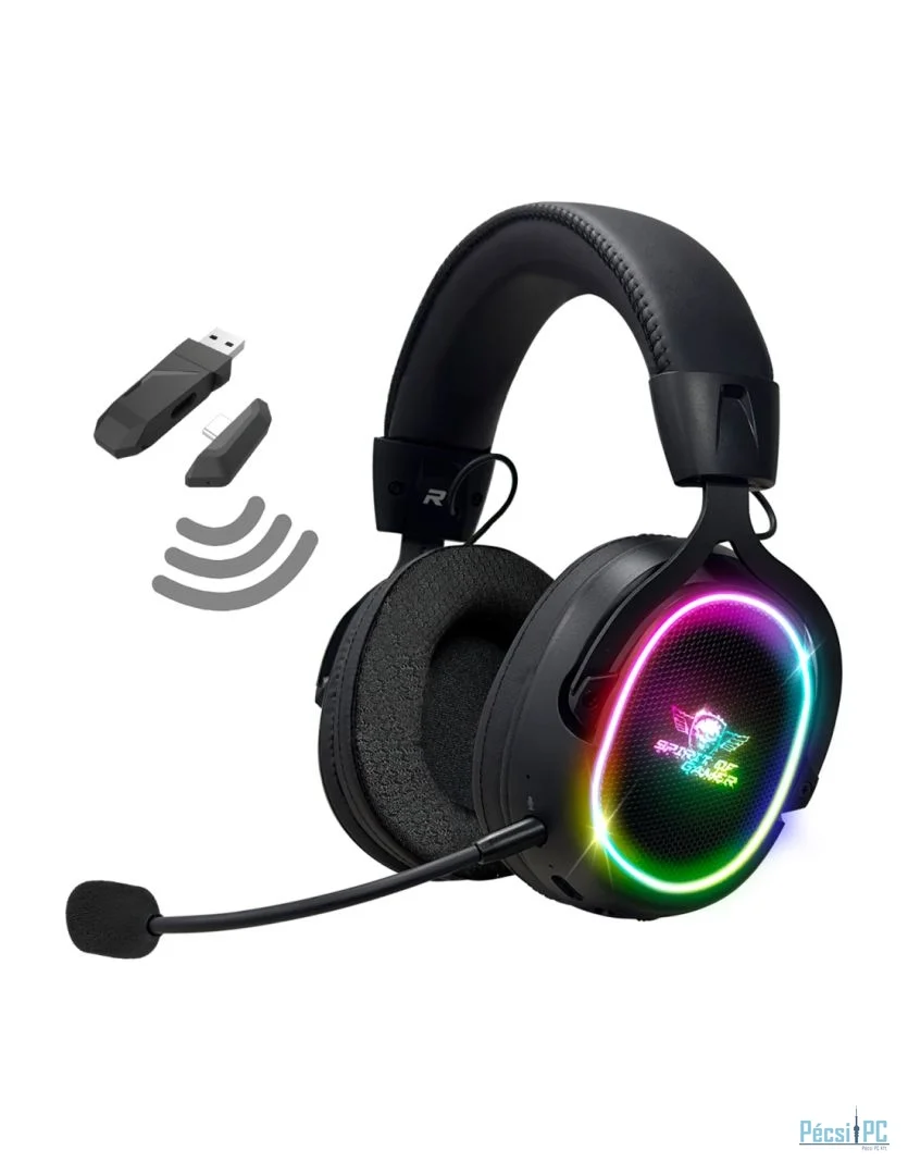 Spirit Of Gamer XPERT XH1200 Wireless Bluetooth RGB Gaming Headset Black