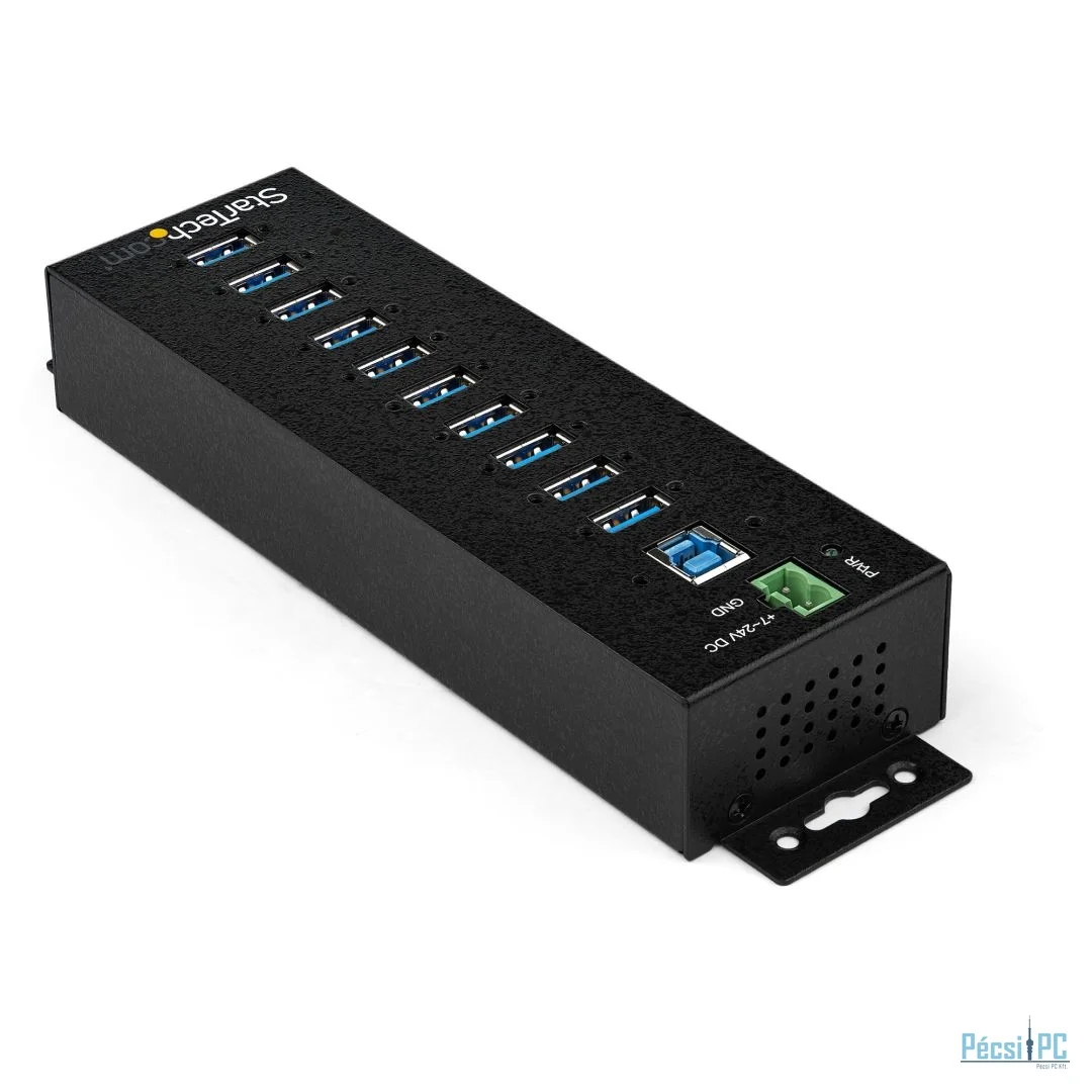 Startech 10-portos USB3.2 HUB Black