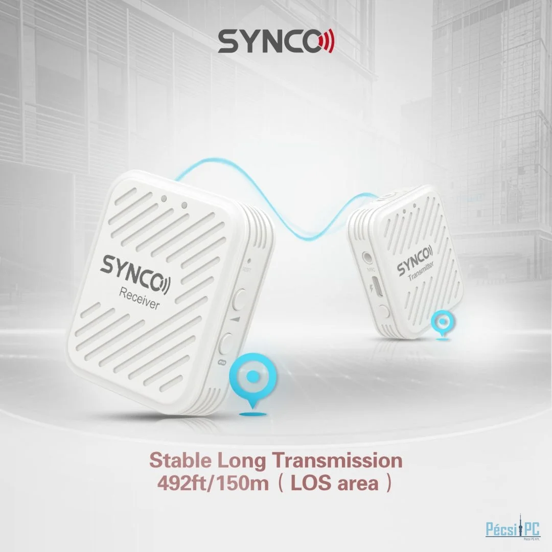 Synco WAir-G1 (A1) Professional Wireless Clip on Microphone White