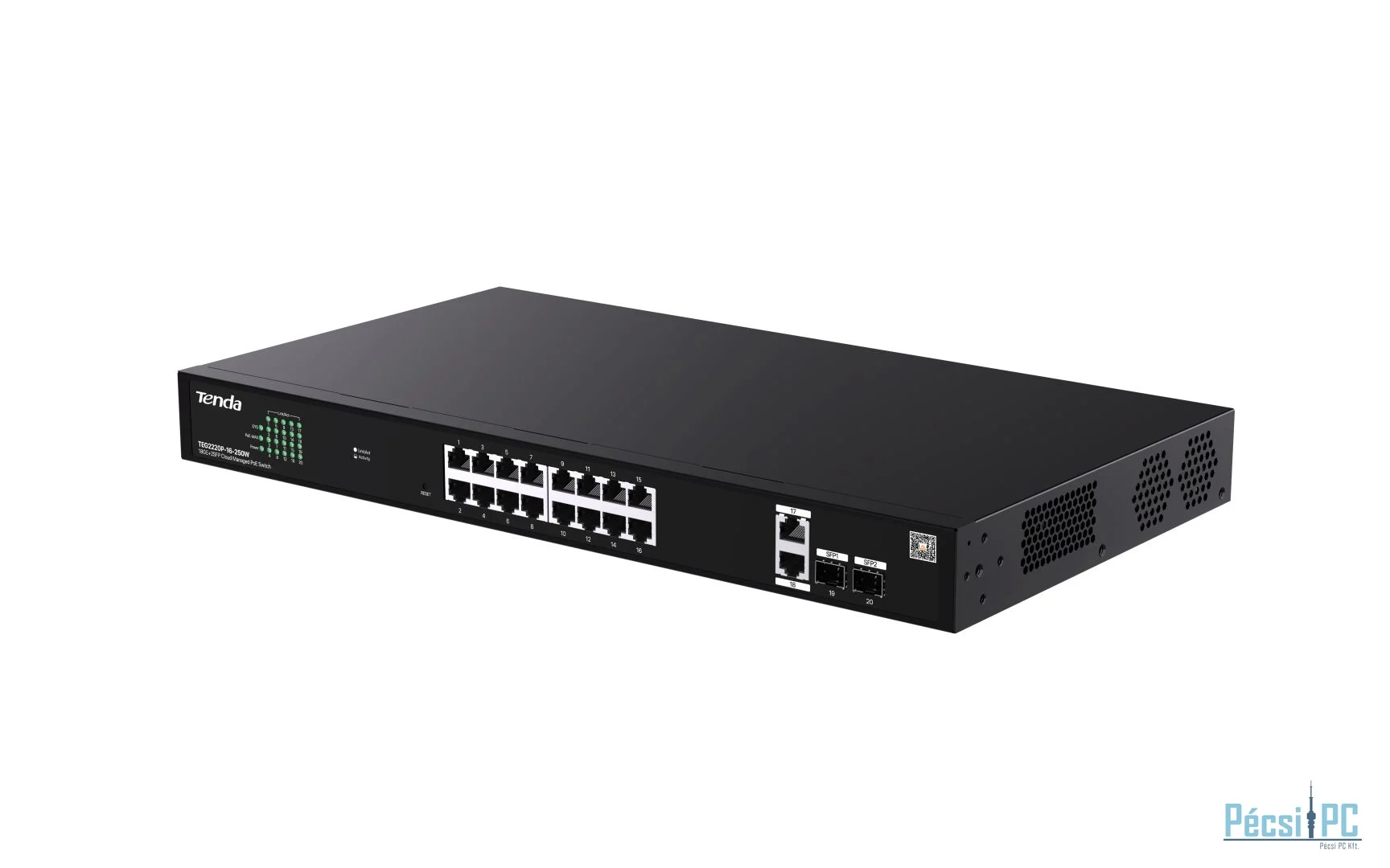Tenda TEG2220P-16-250W 18GE+2SFP Cloud Managed PoE Switch