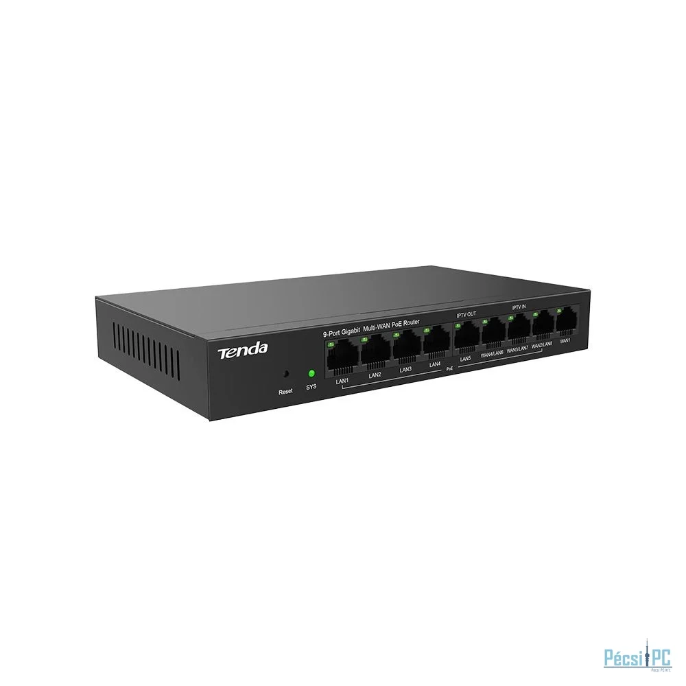 Tenda G0-8G-PoE 9 Port Gigabit Ethernet PoE Router