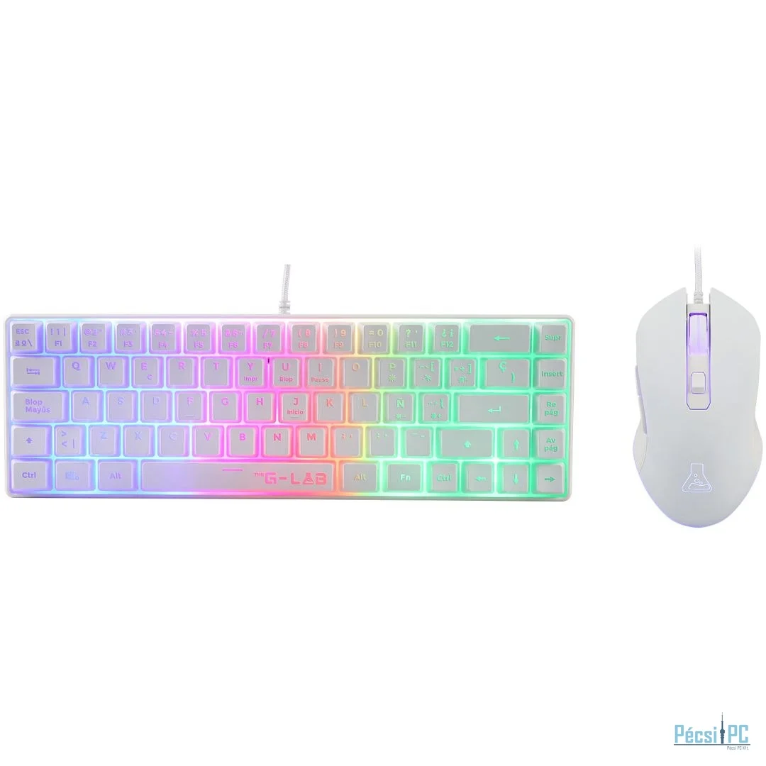 The G-Lab Keyz Hydrogen Keyboard Combo White HU