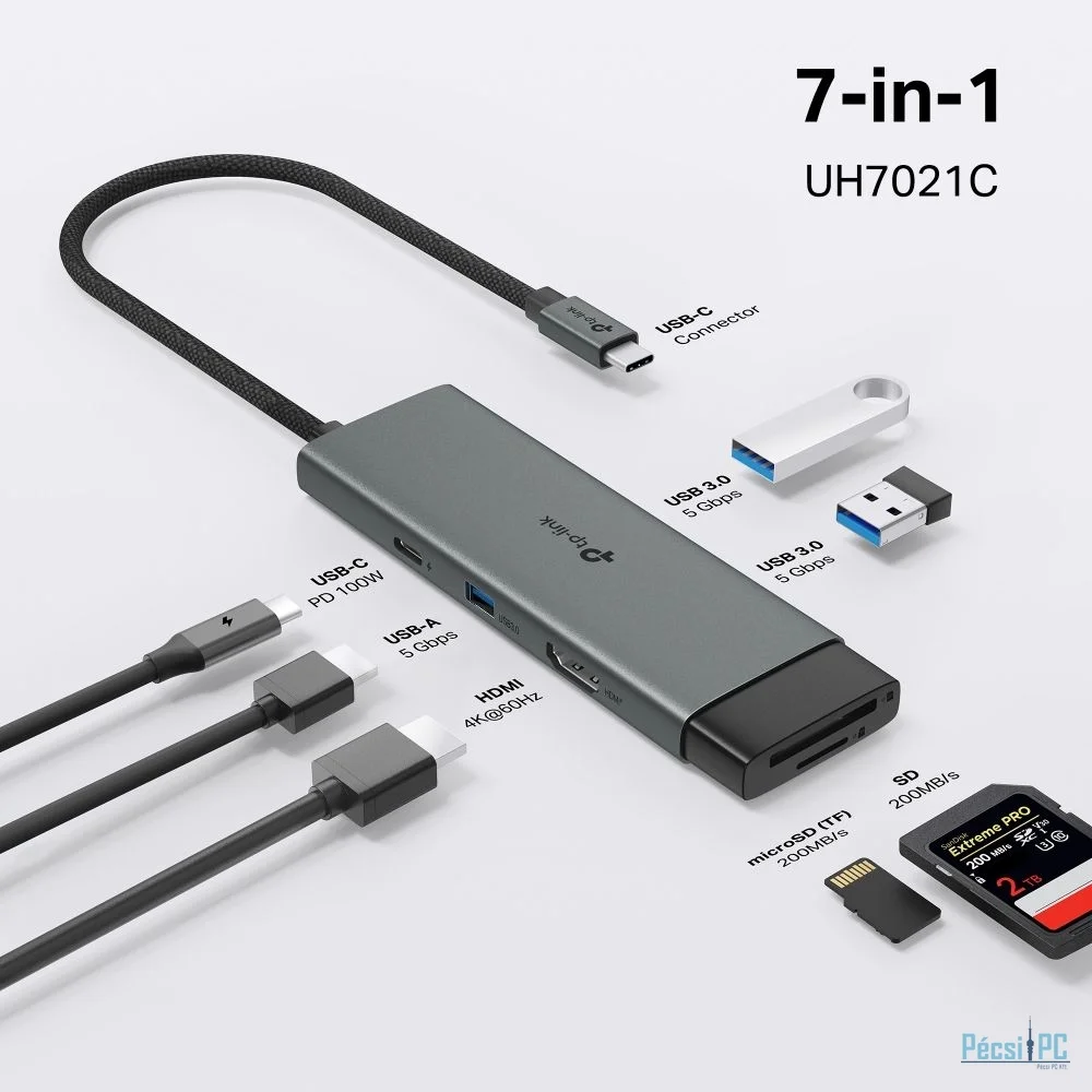 TP-Link UH7021C USB Type-C 7-in-1 Hub