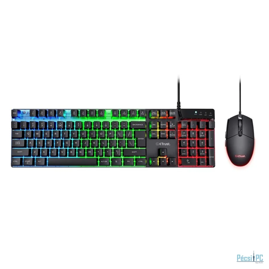 Trust GXT 838 Azor Gaming Keyboard Combo Black US