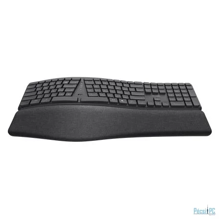 Trust Keyra Ergonomic multidevice Wireless Keyboard Black US
