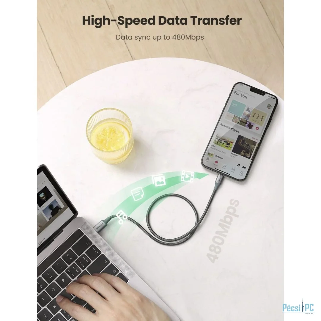 UGREEN Lightning to Type-C Cable 1m Black