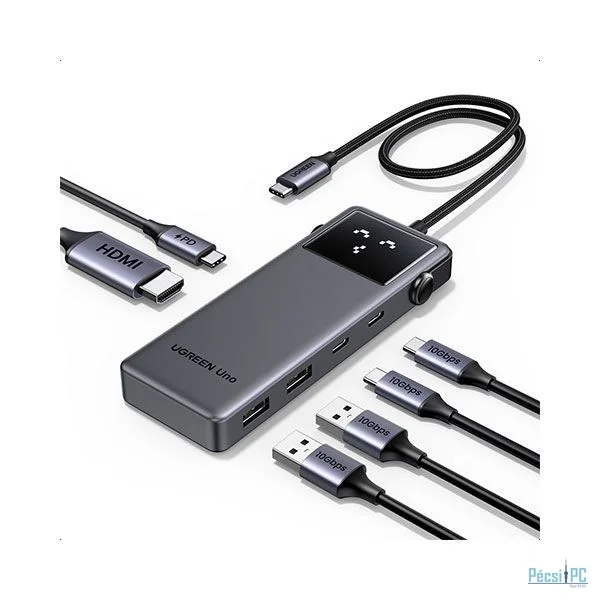 UGREEN CM888 6-in-1 USB-C Hub Grey