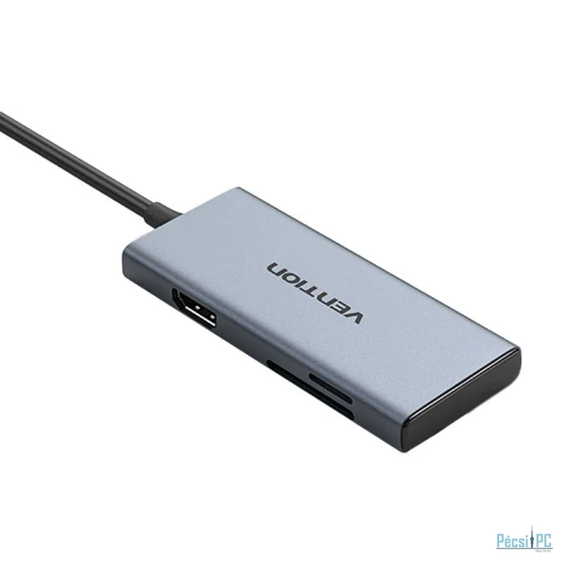 Vention USB-C to HDMI, 3x USB 3.0 Hub 0,15m Grey