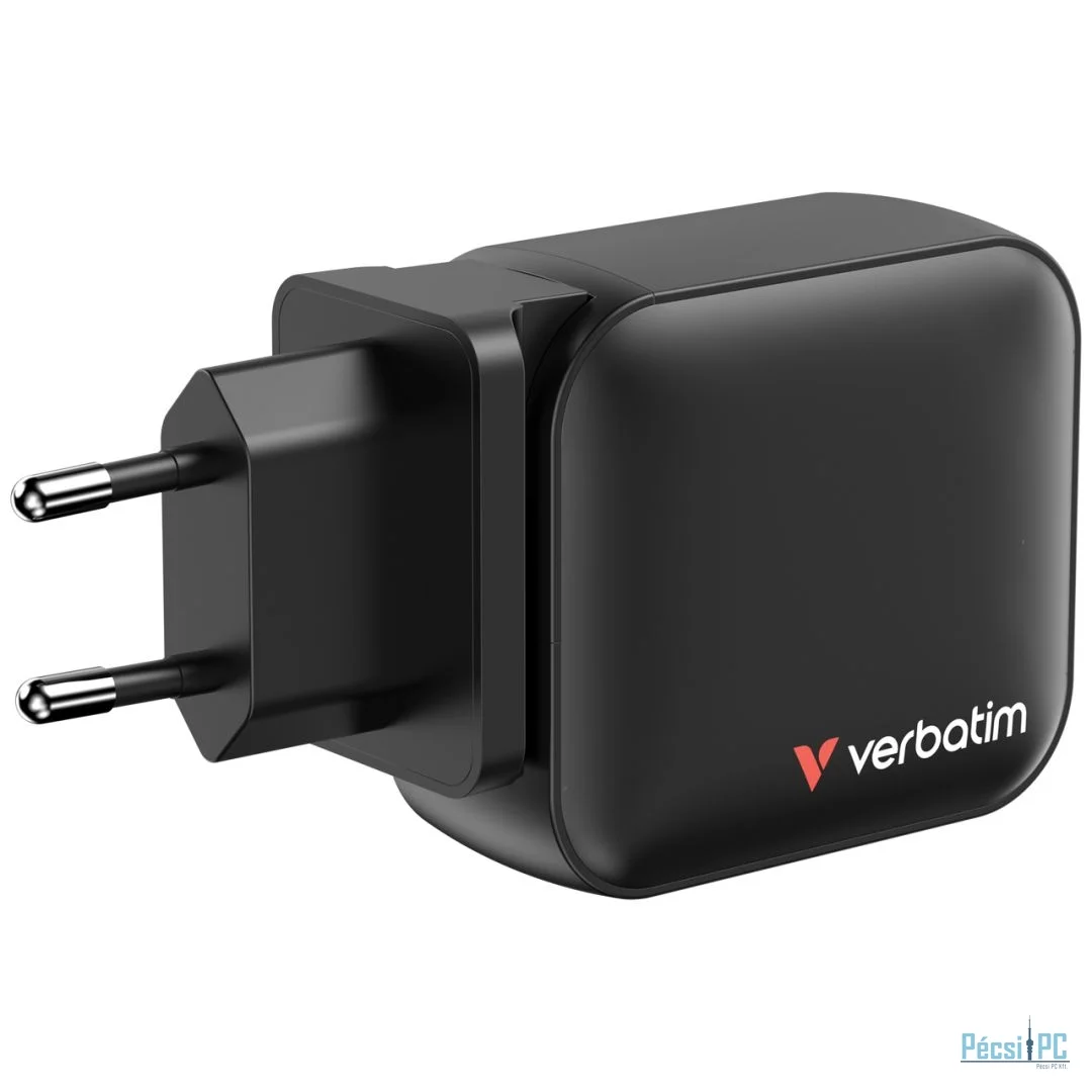 Verbatim Mini GaN Wall Charger 100W 3 Port Black