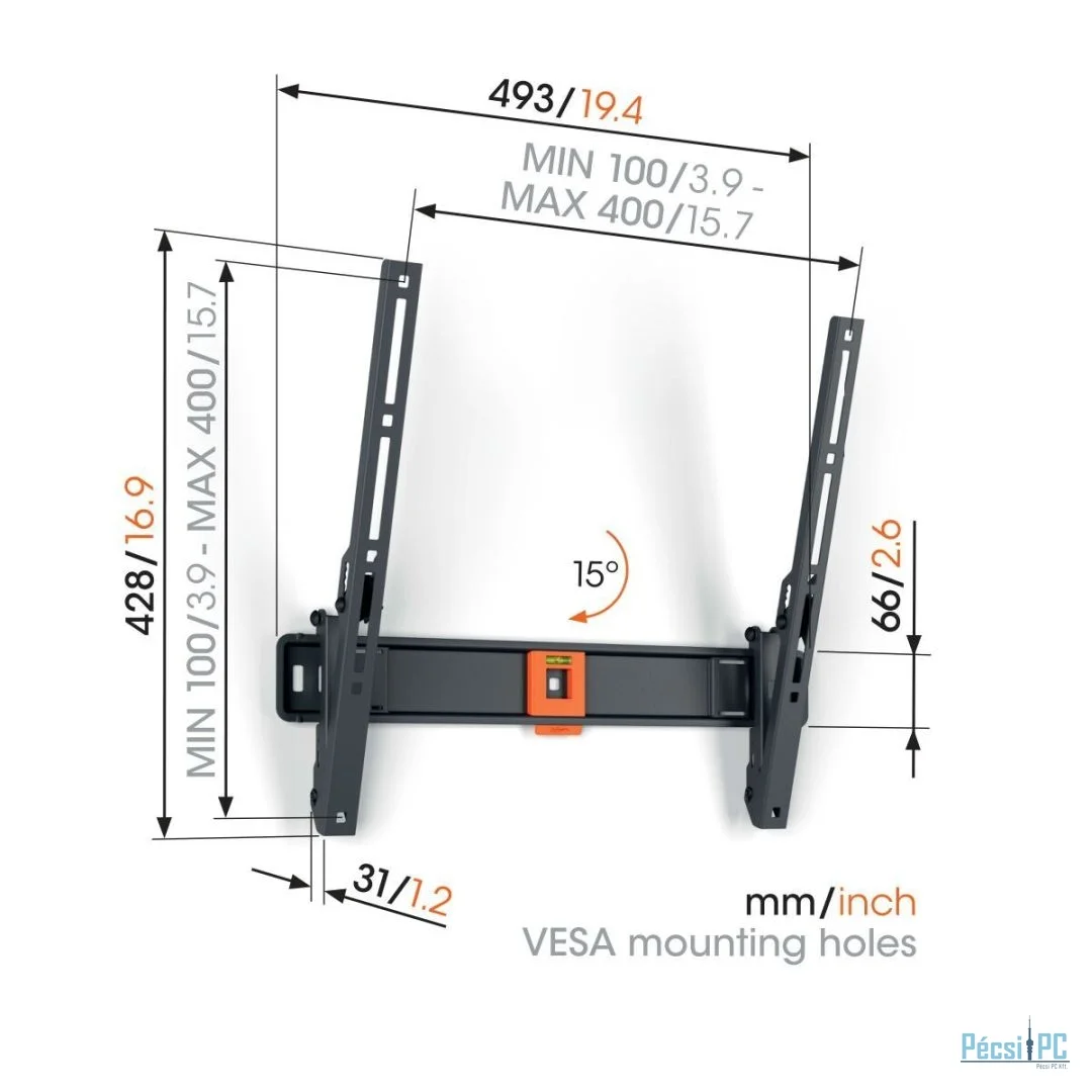 Vogel''s TVM 1415 Tilting TV Wall Mount