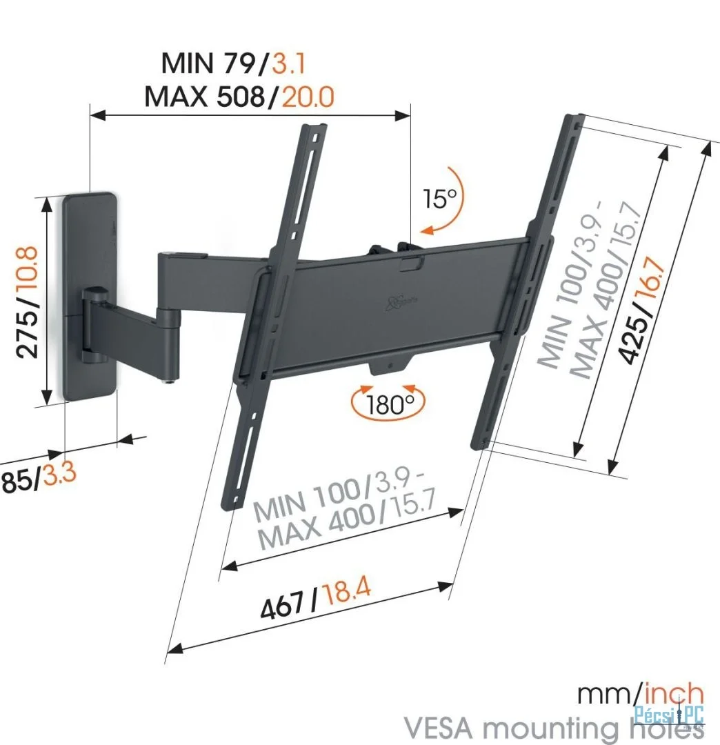 Vogel''s TVM 1445 Full-Motion TV Wall Mount