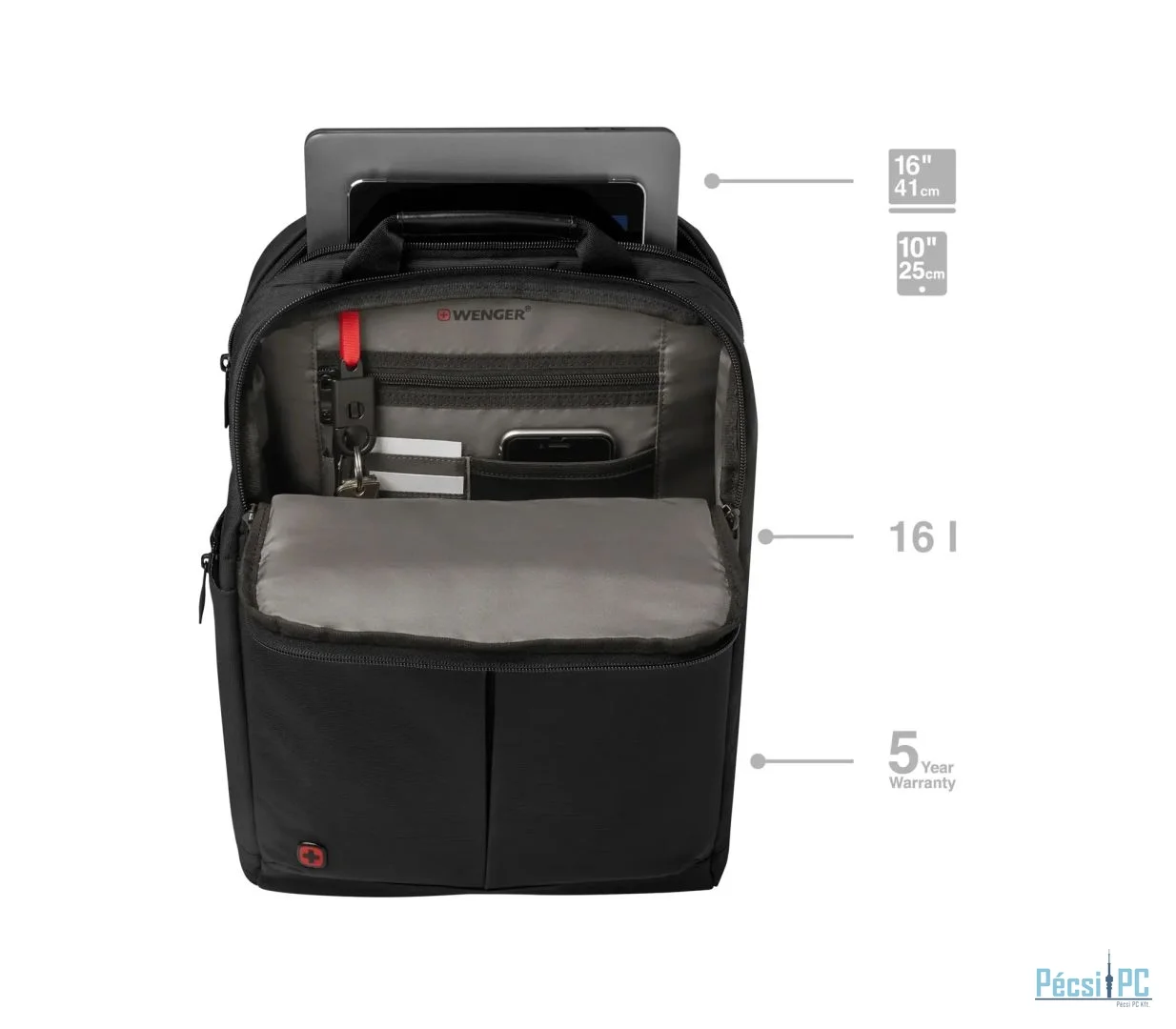 Wenger Reload 16 Laptop Backpack with Tablet Pocket 16