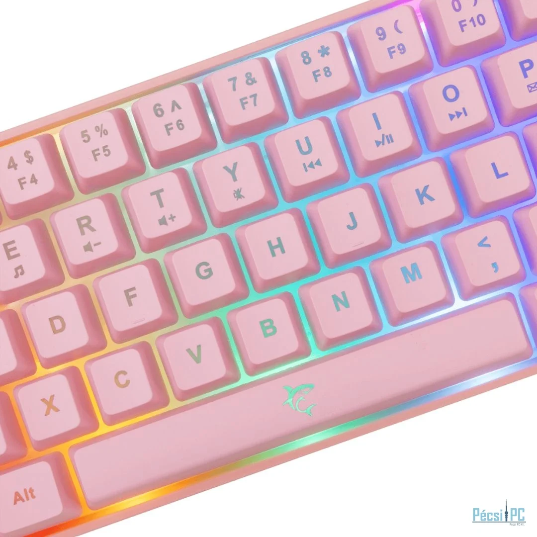 White Shark Ronin RGB Gaming keyboard Pink US