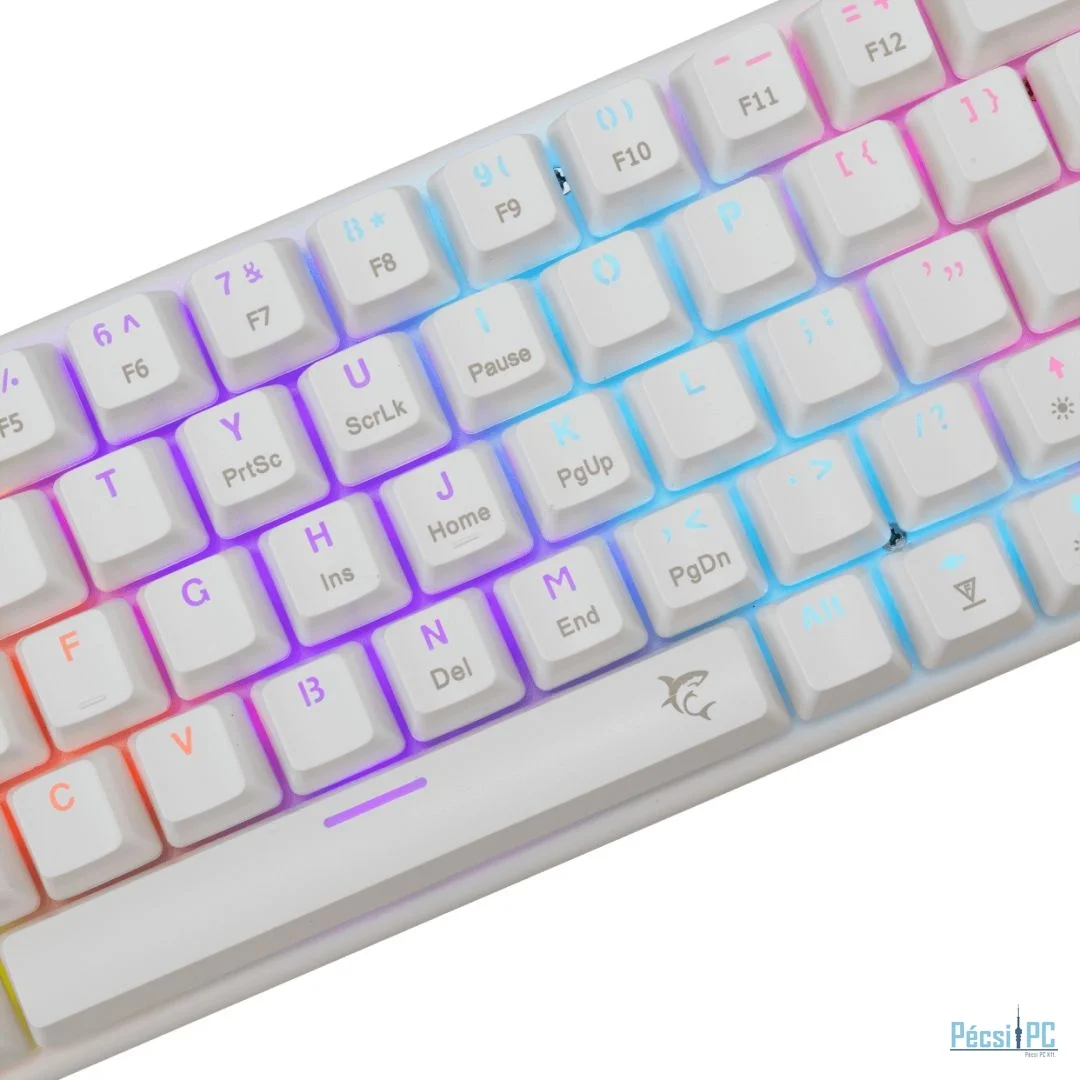 White Shark Wakizashi 2 Red Switches Gaming Keyboard White US