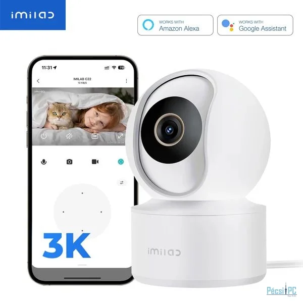 Xiaomi Imilab C22 3K WiFi Plug-in Indoor Camera White