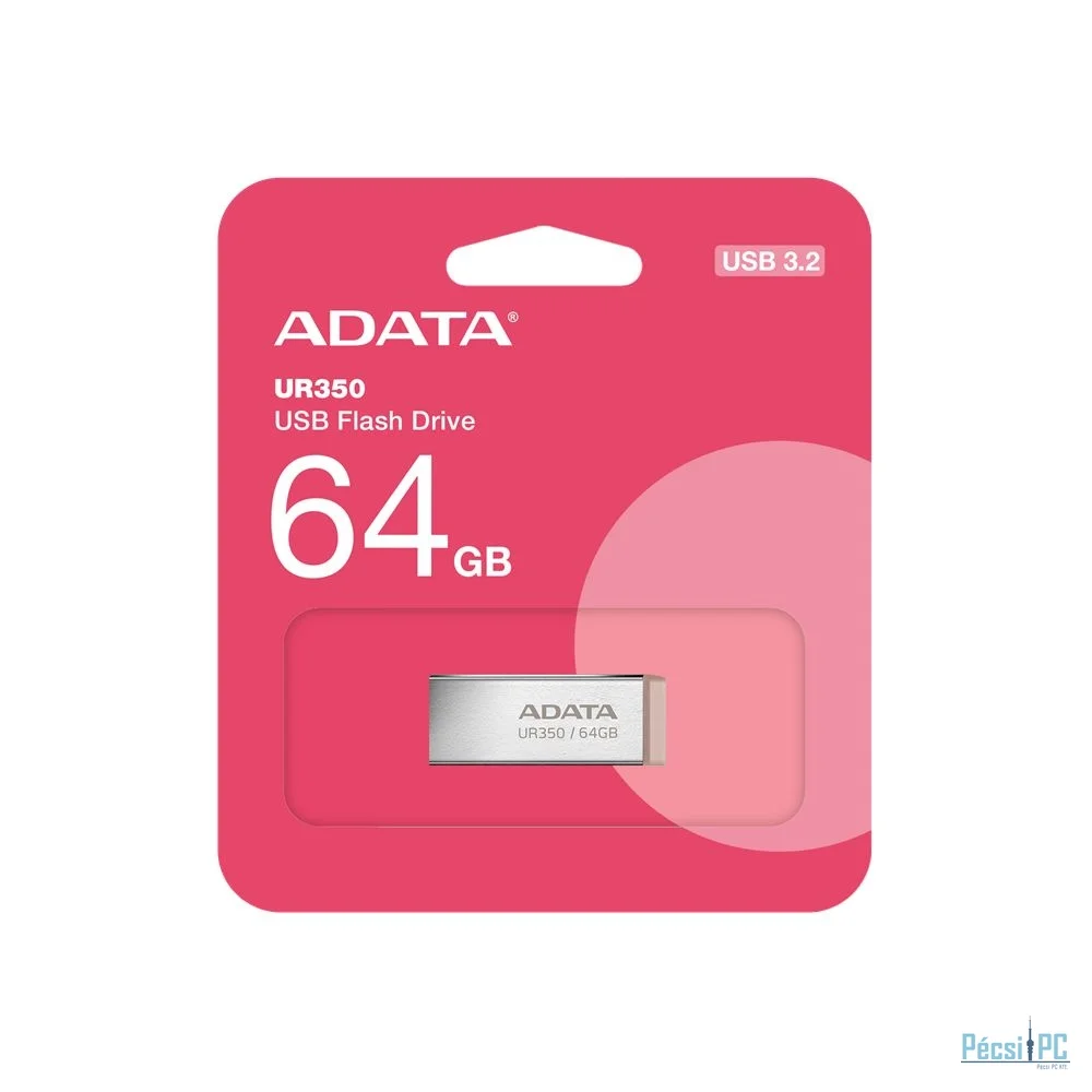 A-Data 64GB UR350 USB3.2 Silver/Brown