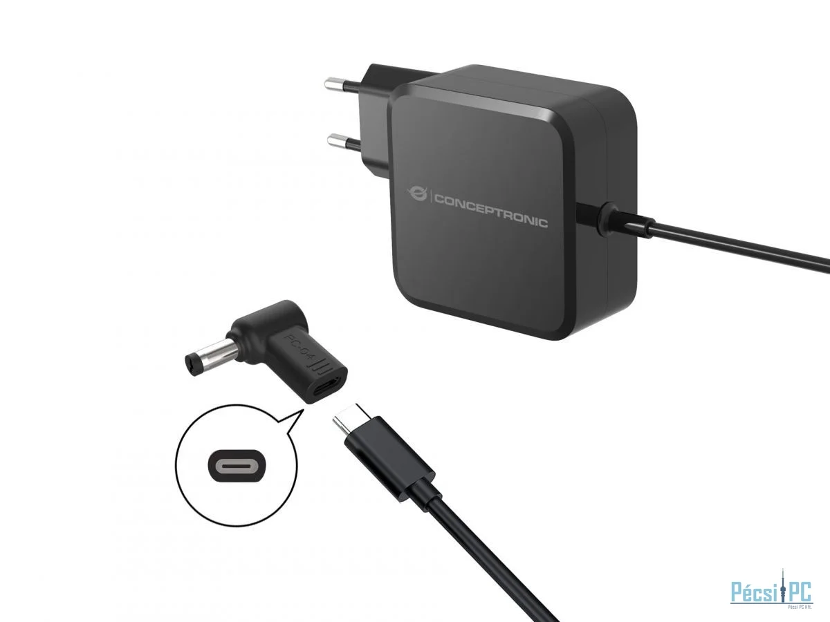Conceptronic  ABBY15PC04 DC to USB-C Adapter 18-20V Asus/Universal 5.5x2.5mm