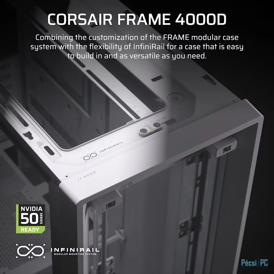 Corsair Frame 4000D Tempered Glass White