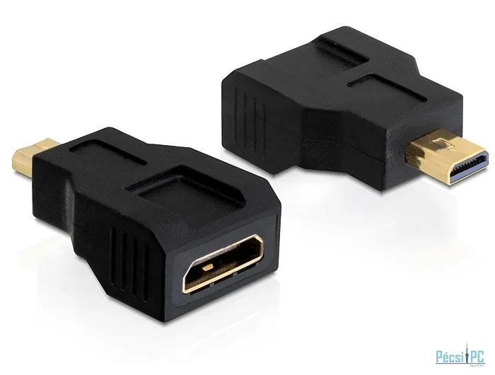 DeLock Adapter High Speed HDMI with Ethernet – mini C female > micro D male