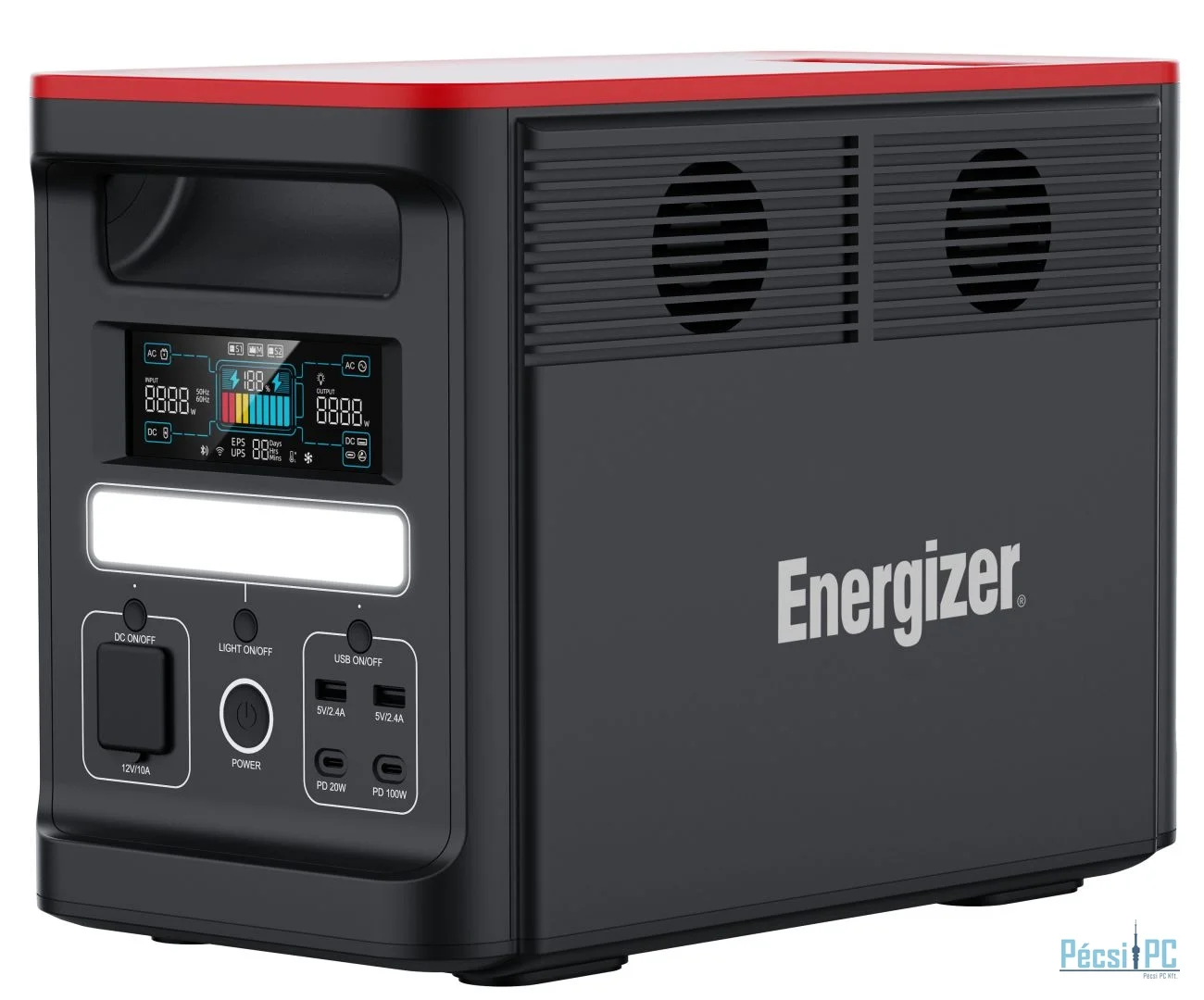 Energizer PPS1500W2F 480000mAh Power Station Black
