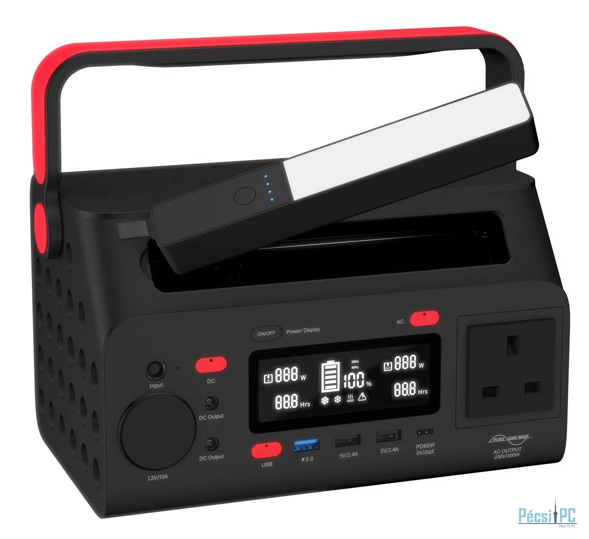 Energizer PPS300W2F 20400mAh Power Station Black