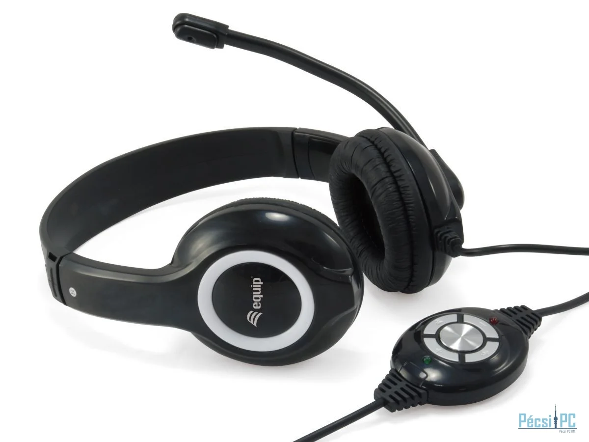 EQuip 245301 USB Headset Black
