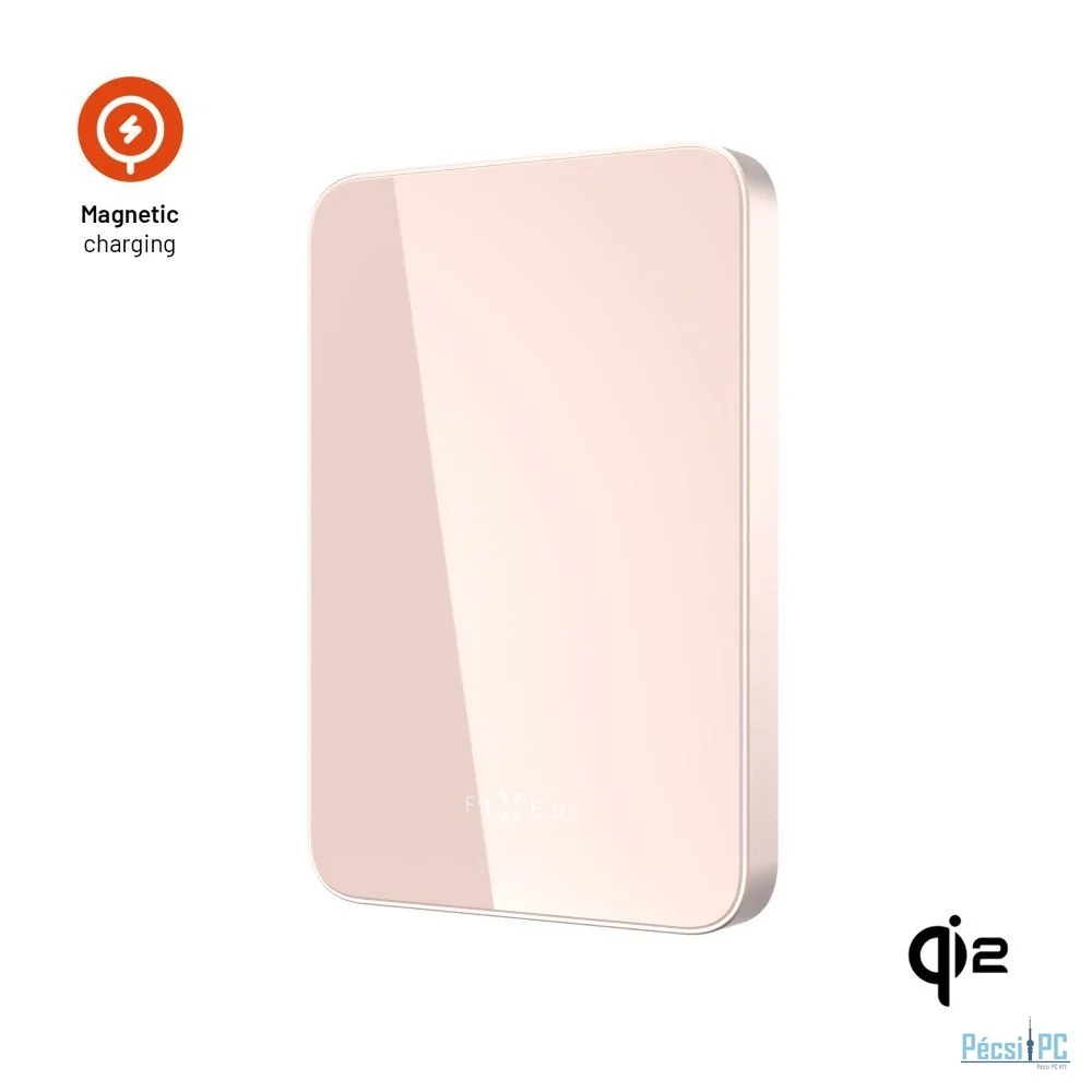 FIXED MagZen 5 Qi2 külső akkumlátor 5000 mAh, rózsaszín
