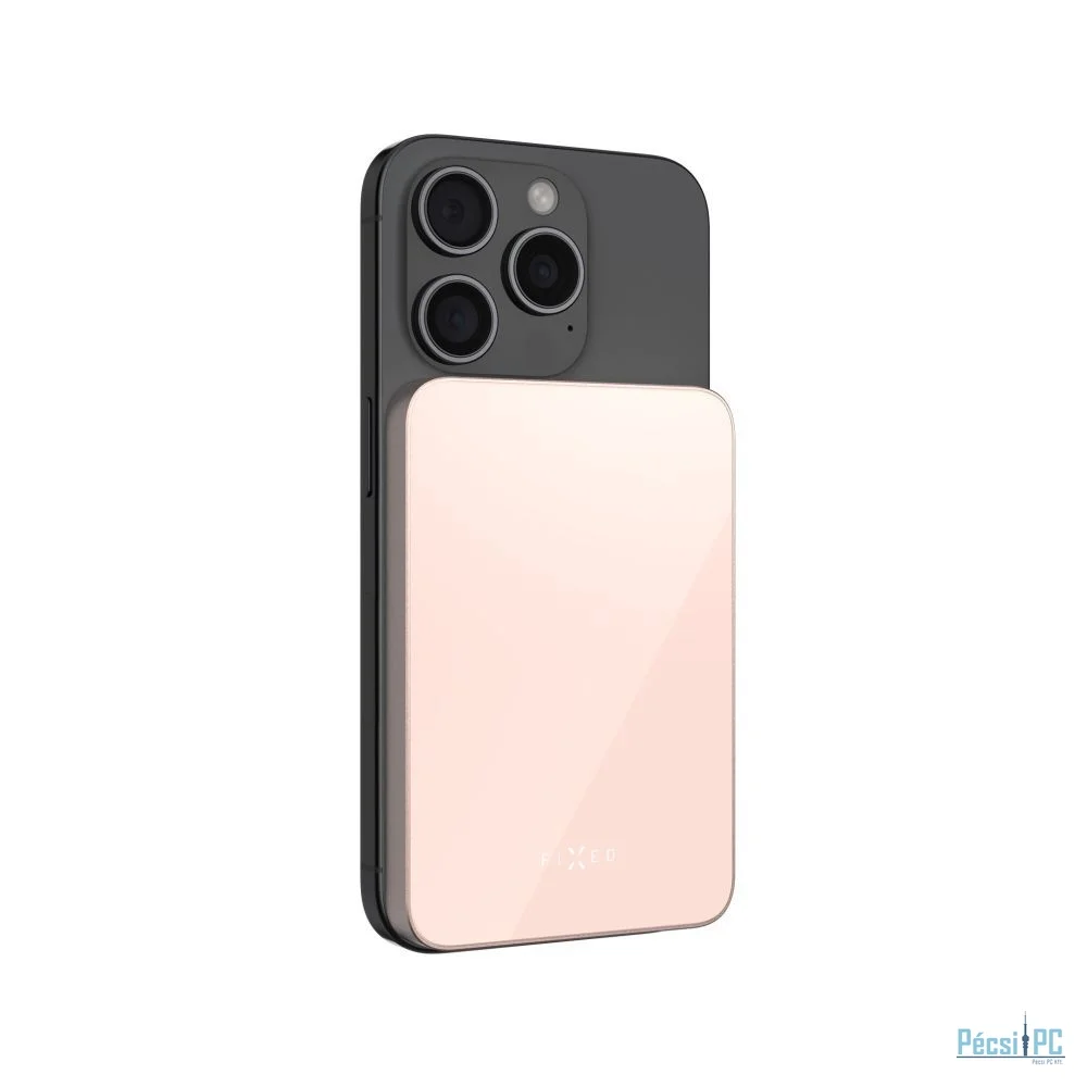 FIXED MagZen 5 Qi2 külső akkumlátor 5000 mAh, rózsaszín