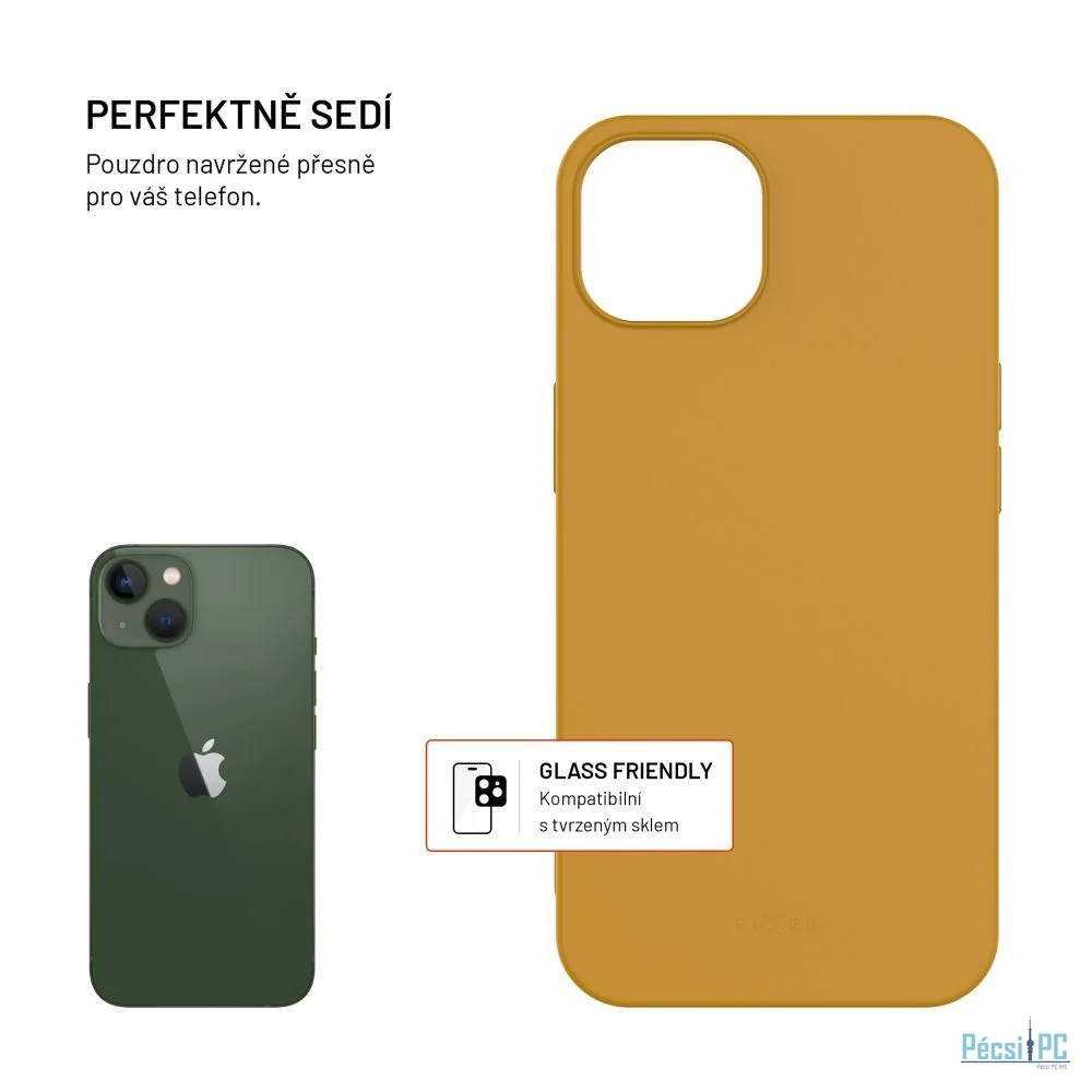 FIXED újrahasznosított anyagból készült TPU hátlap Apple iPhone 13 készülékhez, arany