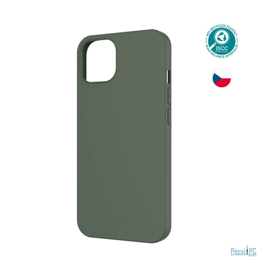 FIXED újrahasznosított anyagból készült TPU hátlap Apple iPhone 13 készülékhez, zöld