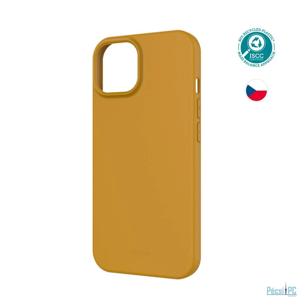 FIXED újrahasznosított anyagból készült TPU hátlap Apple iPhone 15 készülékhez, arany