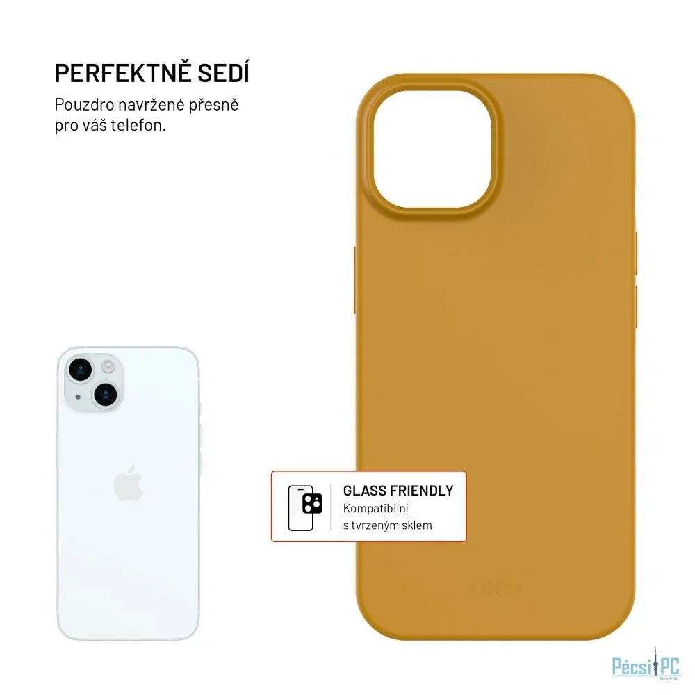 FIXED újrahasznosított anyagból készült TPU hátlap Apple iPhone 15 készülékhez, arany