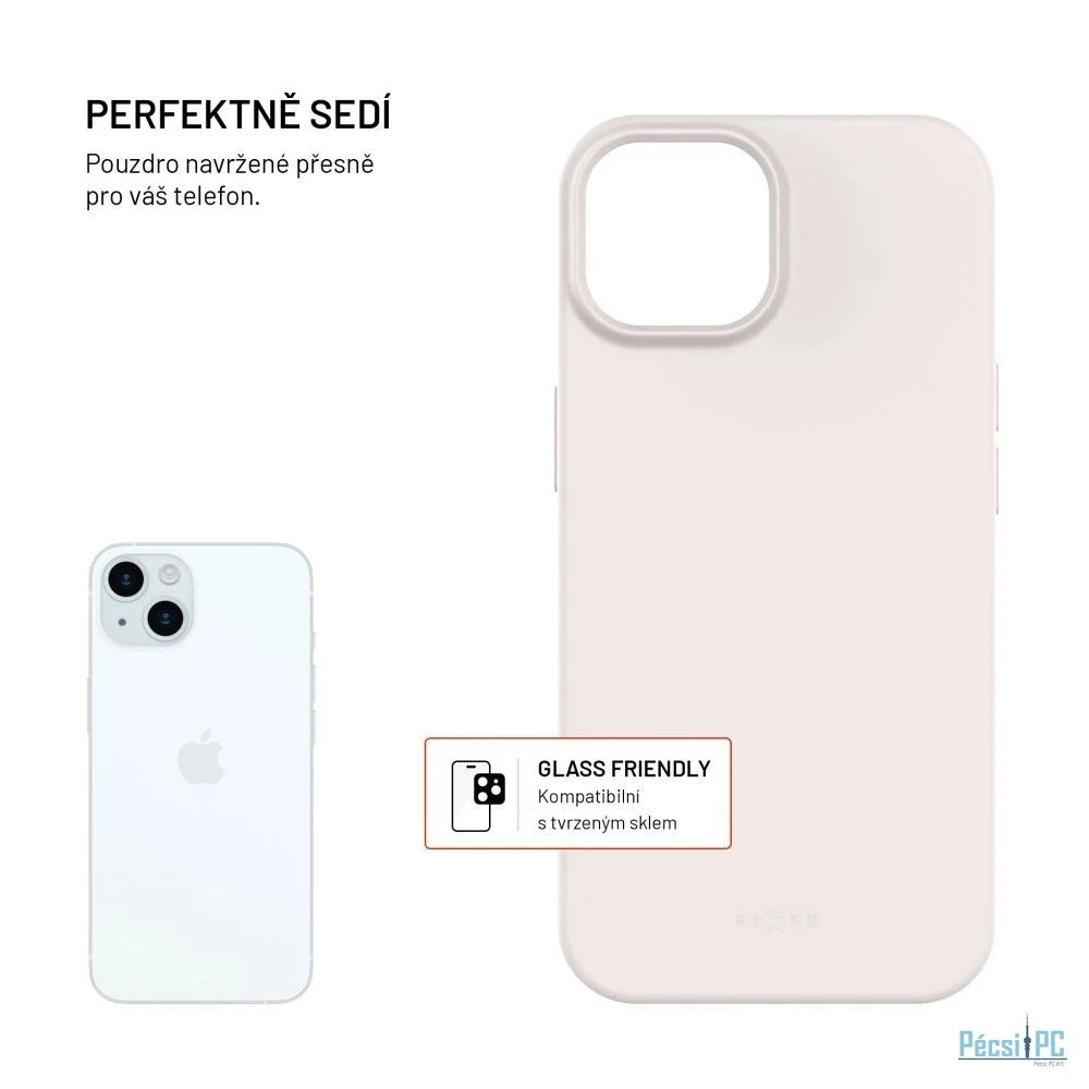 FIXED újrahasznosított TPU hátlap Apple iPhone 15 készülékhez, szürke