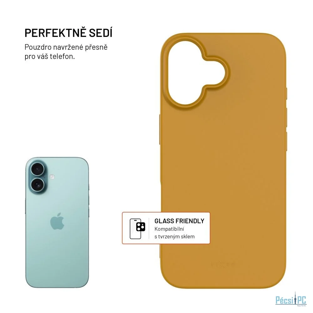 FIXED újrahasznosított TPU hátlap Apple iPhone 16 készülékhez, arany