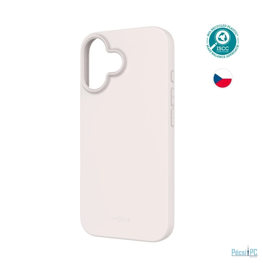 FIXED újrahasznosított TPU hátlap Apple iPhone 16 készülékhez, szürke