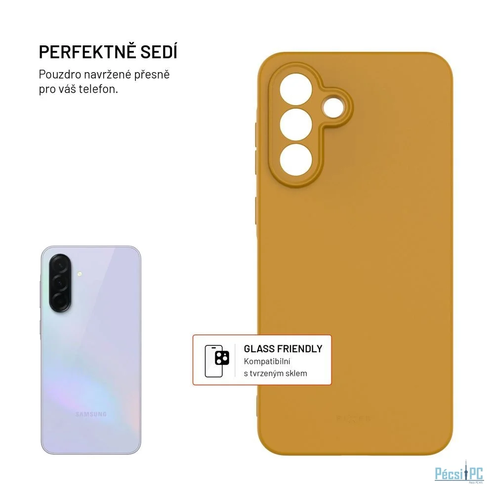 FIXED újrahasznosított TPU hátlap Samsung Galaxy A56 5G készülékhez, arany