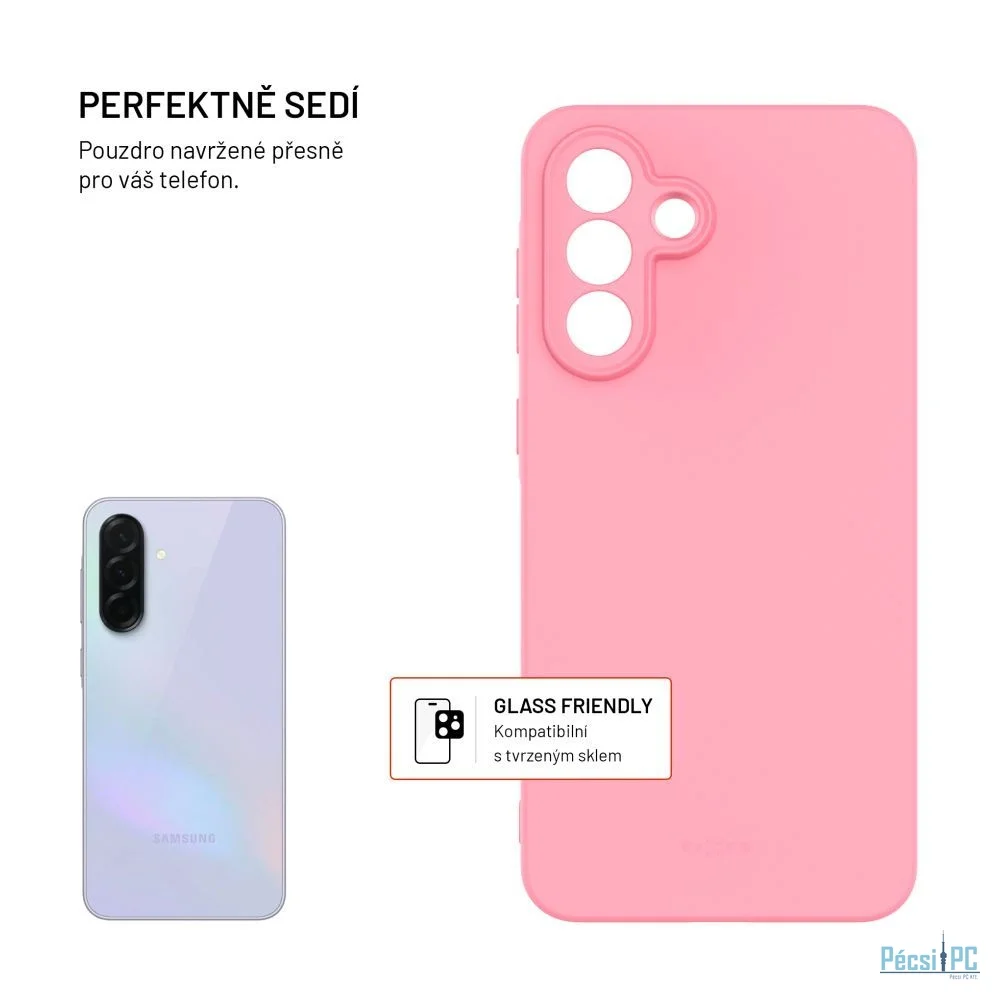 FIXED újrahasznosított TPU hátlap Samsung Galaxy A56 5G készülékhez, rózsaszín
