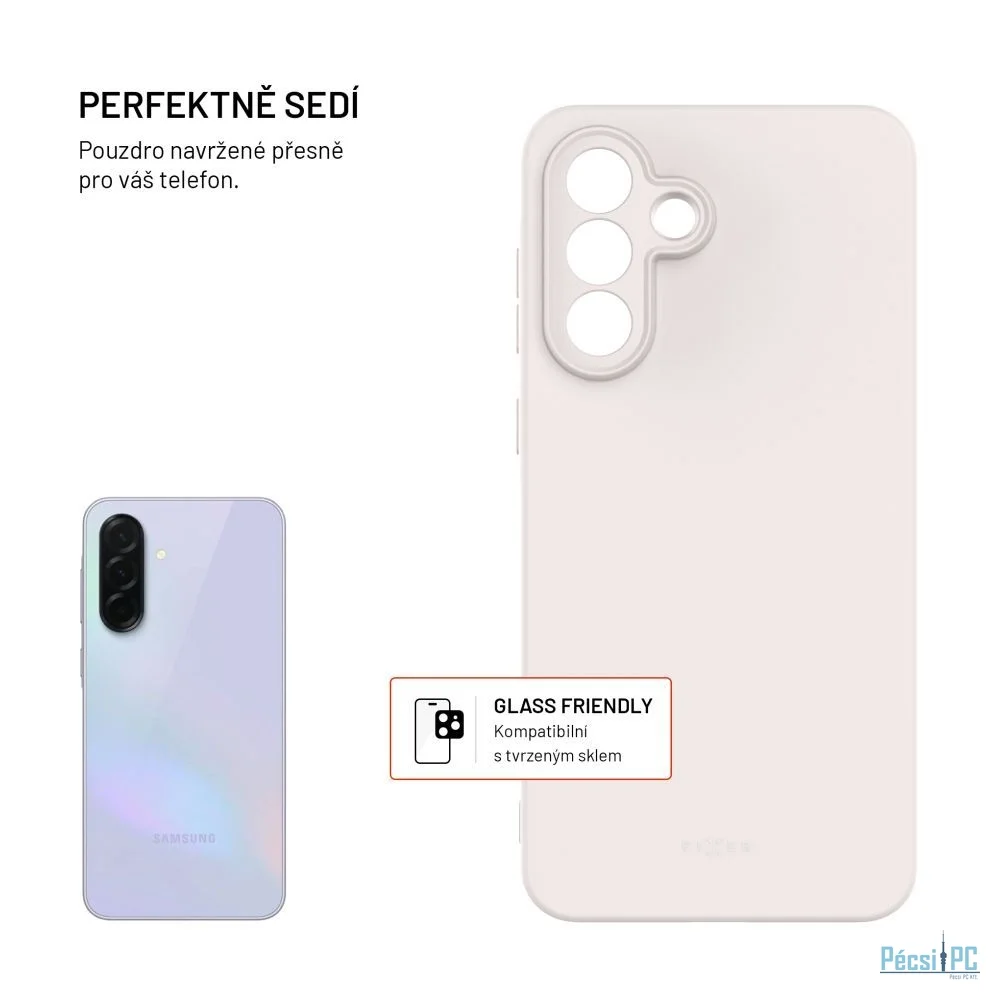 FIXED újrahasznosított TPU hátlap Samsung Galaxy A56 5G készülékhez, szürke