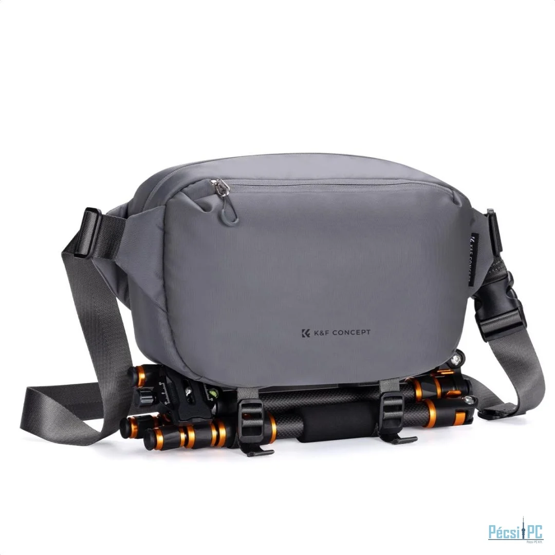 K&F Concept 2in1 Sling Bag Everyday Shoulder Bag & Photography Camera Backpack 10L Dark Grey