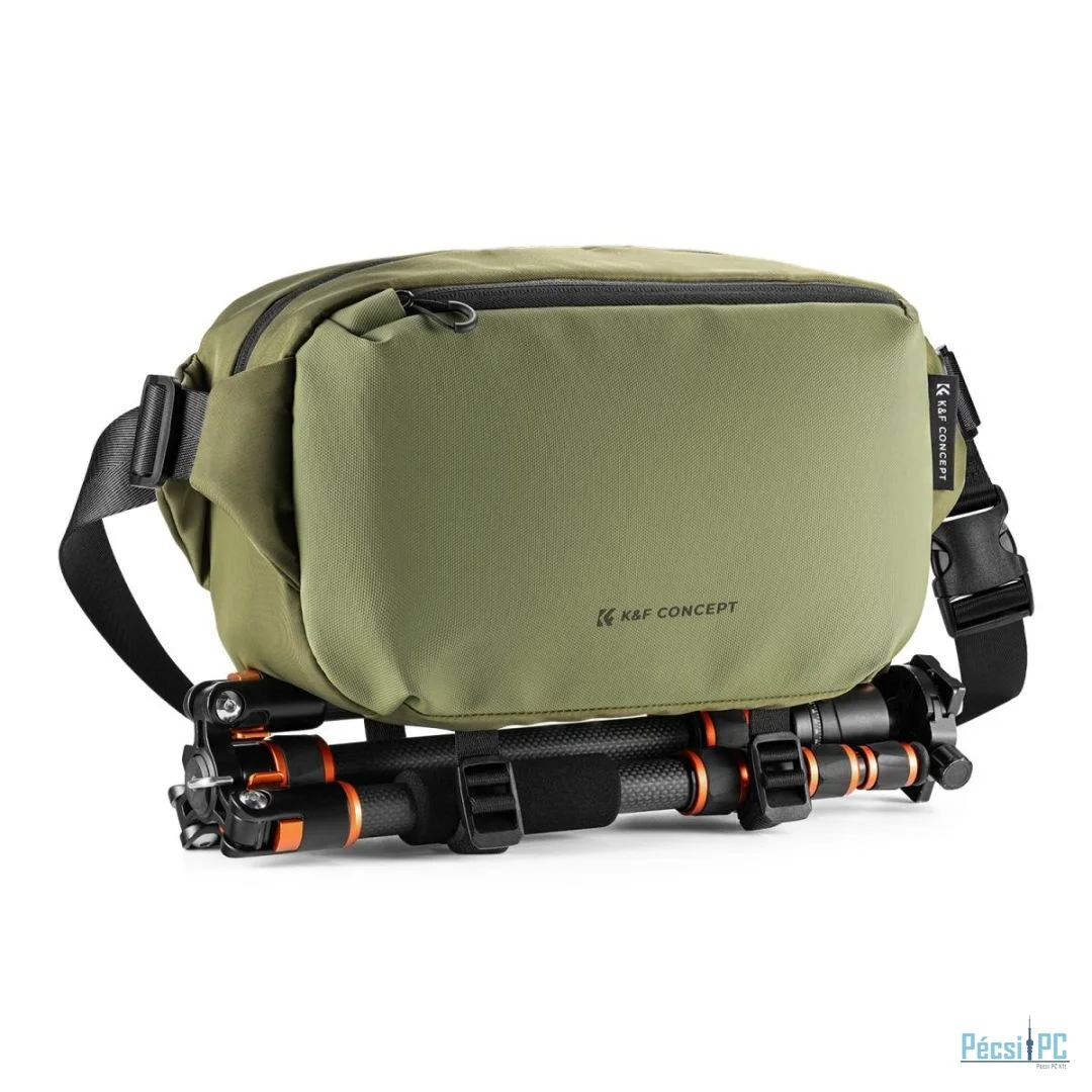 K&F Concept 2in1 Sling Bag Everyday Shoulder Bag & Photography Camera Backpack 10L Green