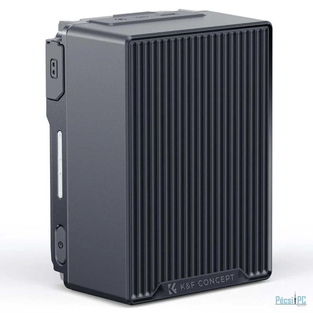 K&F Concept V-Mount akkumulátor, 99Wh, 14.8V, 6700mAH, 100W, BP, dual D-TAP, szürke