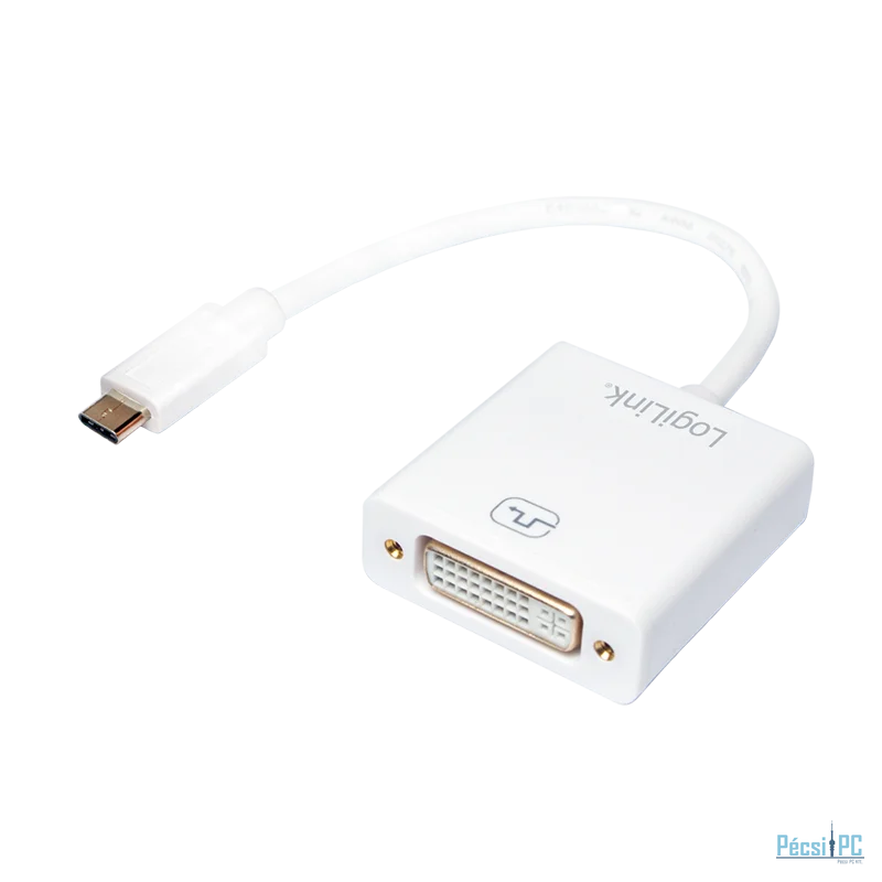 Logilink USB-C 3.1 to DVI-I (Dual Link) Adapter White
