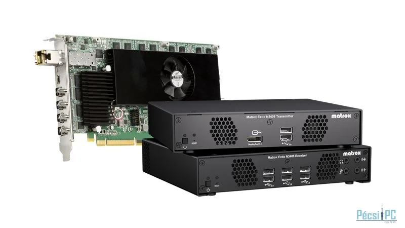 Matrox Extio N3408 Secure IP KVM control for critical workflows
