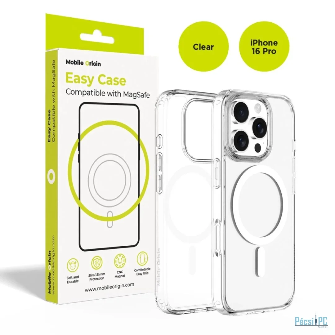 Mobile Origin Hybrid MagSafe Case for iPhone 16 Pro Clear