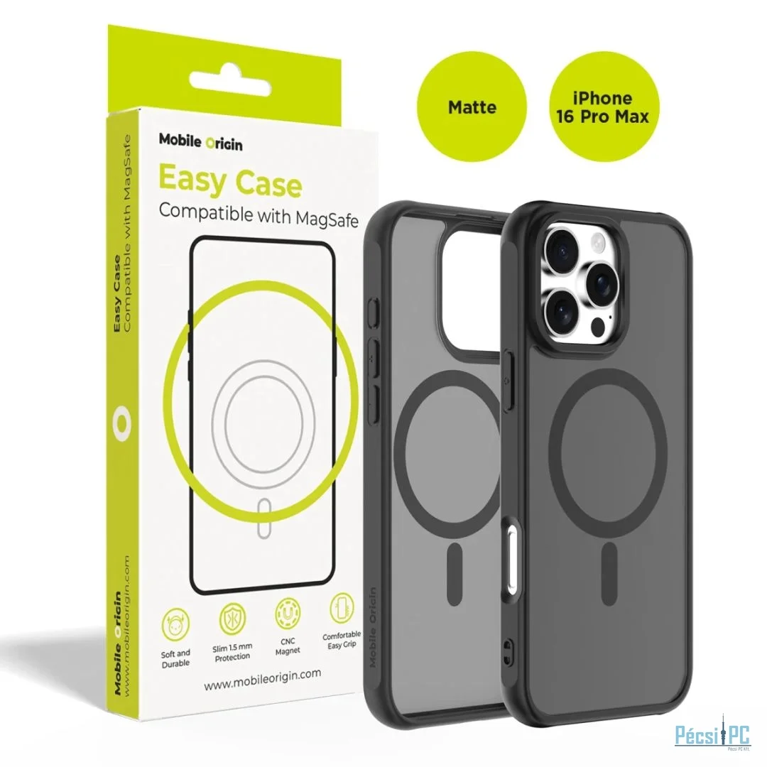 Mobile Origin Hybrid MagSafe Case for iPhone 16 Pro Max Matte Black