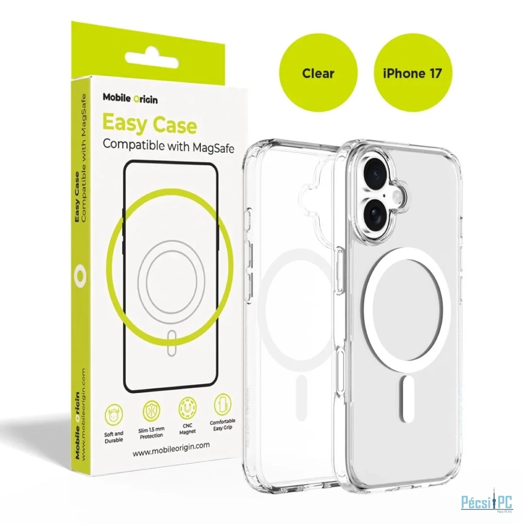 Mobile Origin Hybrid MagSafe Case for iPhone 17 Clear