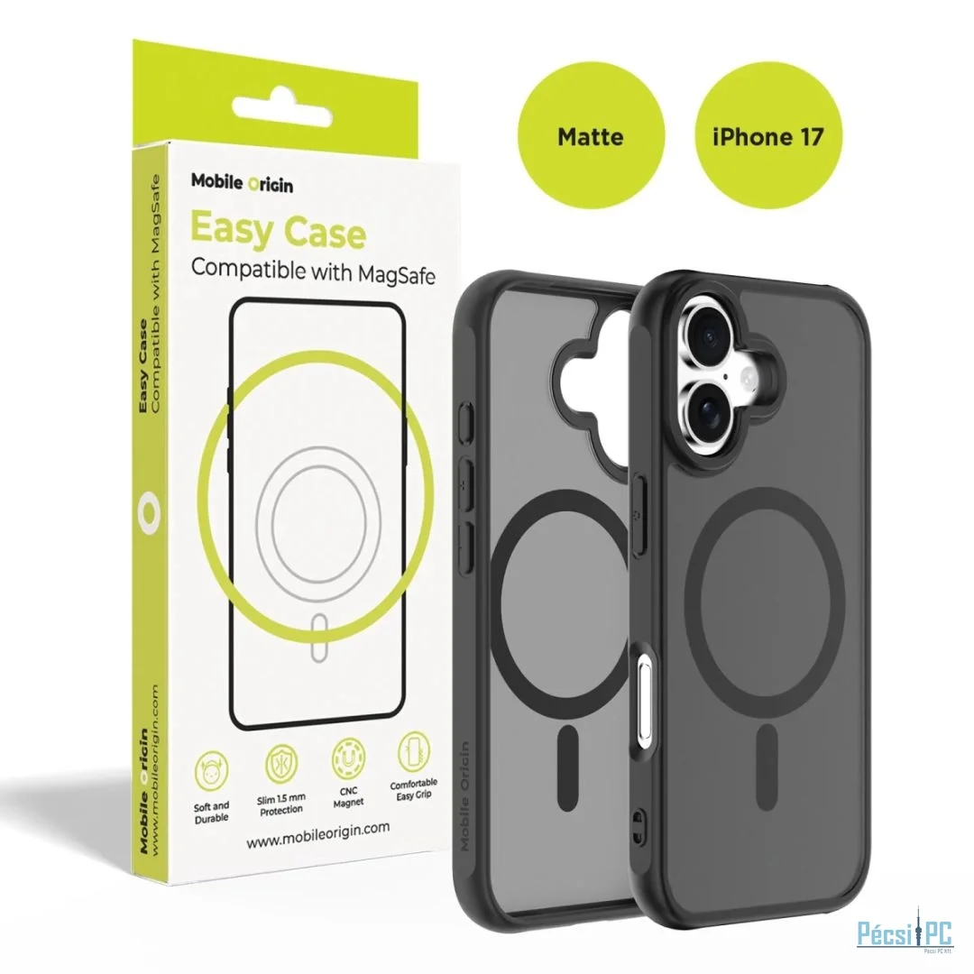 Mobile Origin Hybrid MagSafe Case for iPhone 17 Matte Black